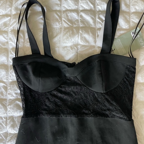H&M Black lace knit Slip Dress - Picture 2 of 8